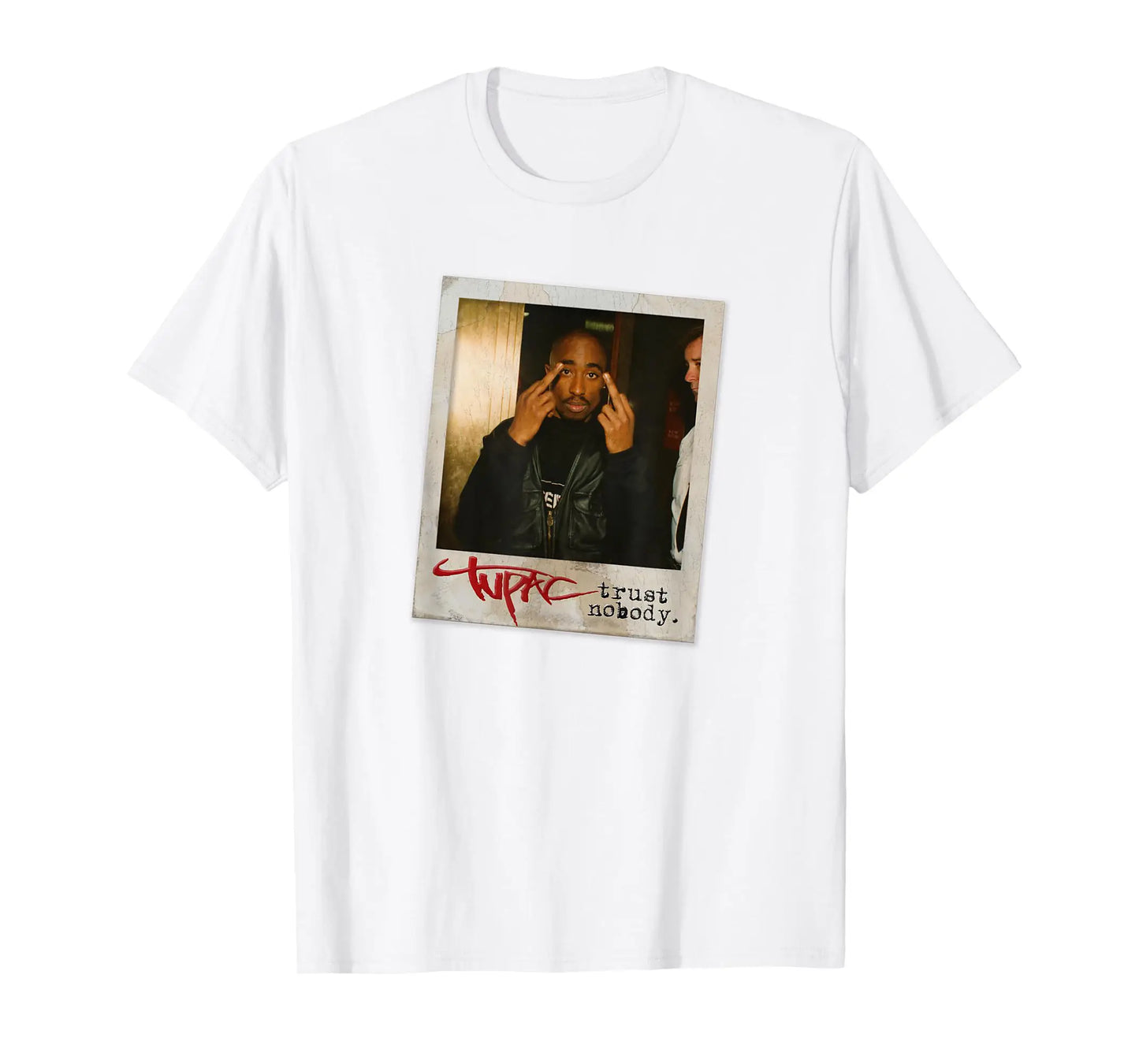 Tupac Inspired Crew Neck Short-Sleeve T-Shirt Soft and Breathable