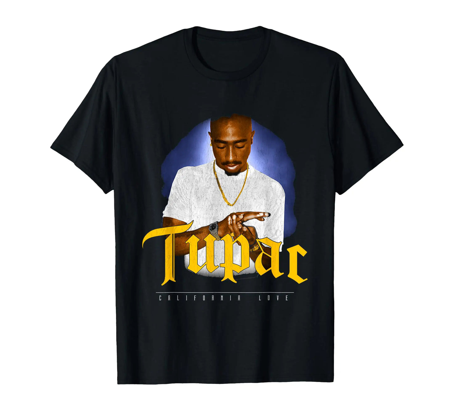 Tupac Inspired Crew Neck Short-Sleeve T-Shirt Soft and Breathable