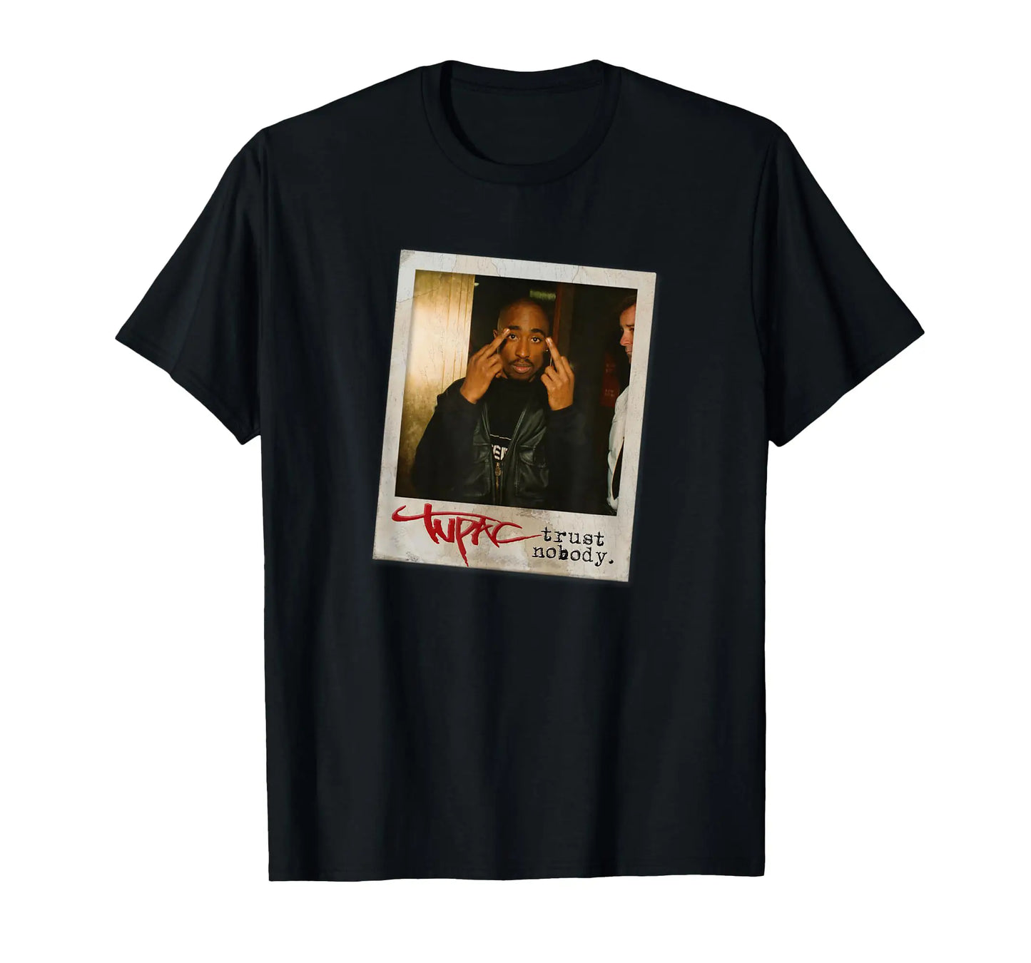 Tupac Inspired Crew Neck Short-Sleeve T-Shirt Soft and Breathable