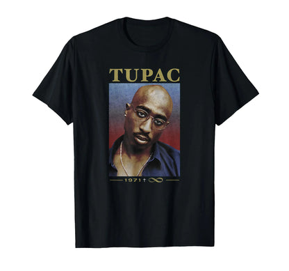 Tupac Inspired Crew Neck Short-Sleeve T-Shirt Soft and Breathable