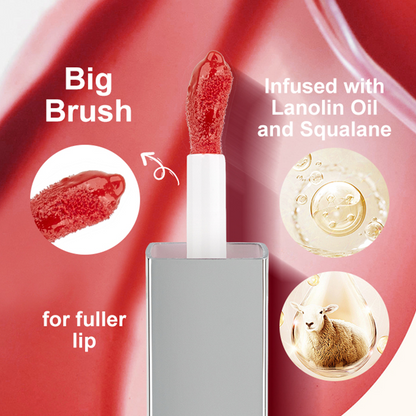 V‘M DEW High-Shine Liquid Lip Gloss Luminous Color, Hydrated Lips, Endless Shine