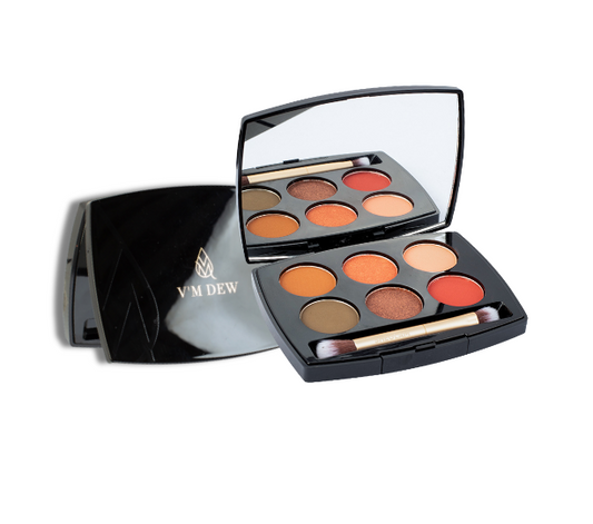 V'M DEW 6-Shade Eyeshadow Palette Duo Professional Looks Made Effortless