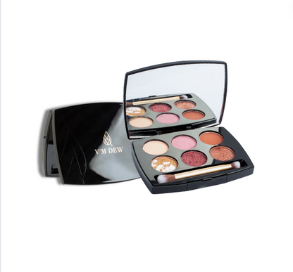 V'M DEW 6-Shade Eyeshadow Palette Duo Professional Looks Made Effortless