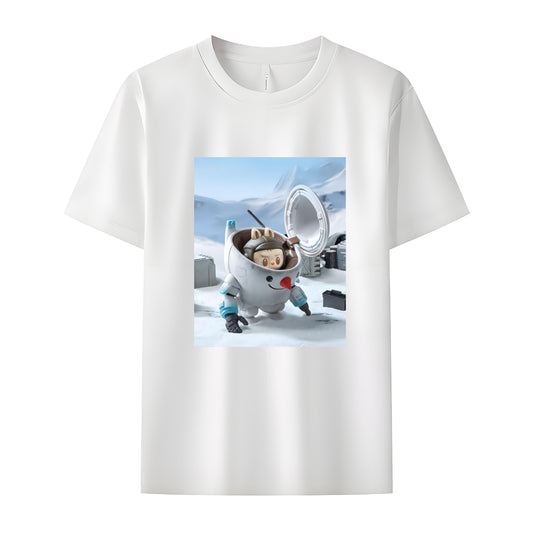 Space Mission Labubu The Monsters Crew Neck T-Shirt For Labubu Lover Gifts For Girlfriend