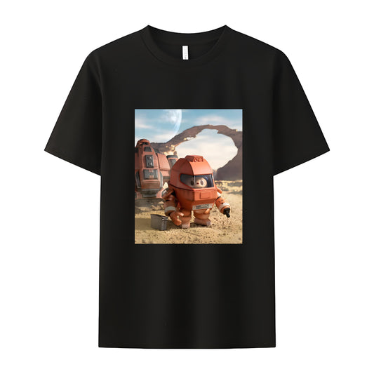Cosmic Explorer Labubu The Monsters Crew Neck T-Shirt For Labubu Lover