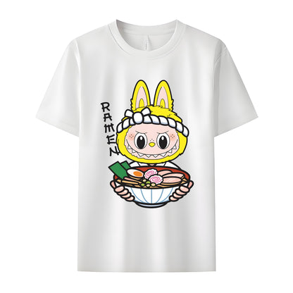 King Labubu The Monsters Crew Neck T-Shirt For Labubu Lover Gifts for Her