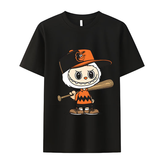 Baseball Labubu The Monsters Crew Neck T-Shirt For Labubu Lover Gifts for Her