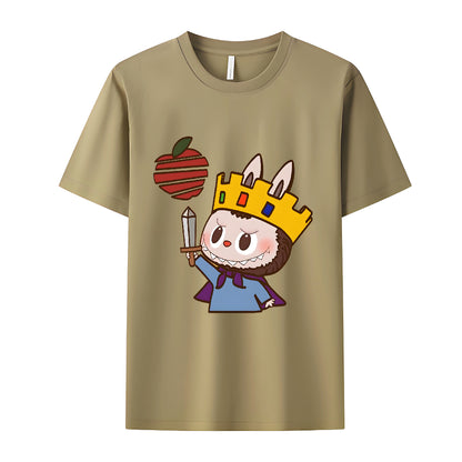 King Labubu The Monsters Crew Neck T-Shirt For Labubu Lover Gifts for Her