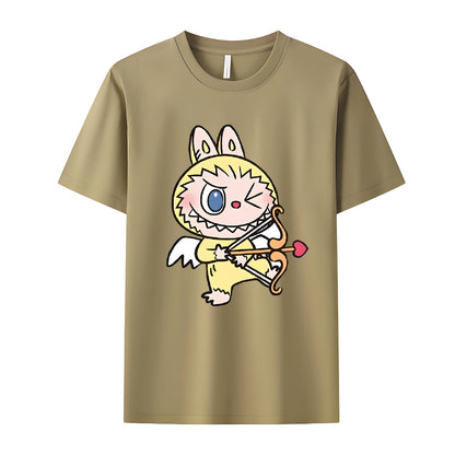 Labubu as Cupid The Monsters Crew Neck T-Shirt For Labubu Lover Gifts for Her