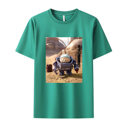 Space Labubu The Monsters Crew Neck T-Shirt For Labubu Lover