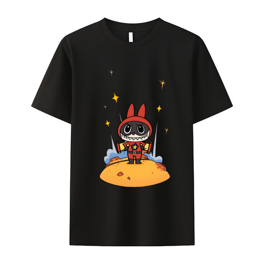 Superman Labubu The Monsters Crew Neck T-Shirt For Labubu Lover