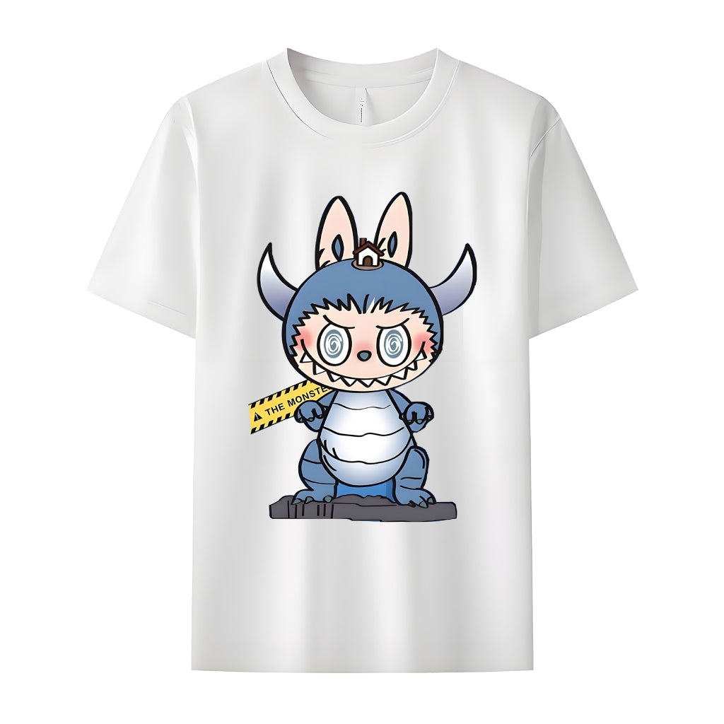 Labubu as Cupid The Monsters Crew Neck T-Shirt For Labubu Lover Gifts for Her
