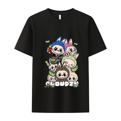 King Labubu The Monsters Crew Neck T-Shirt For Labubu Lover Gifts for Her