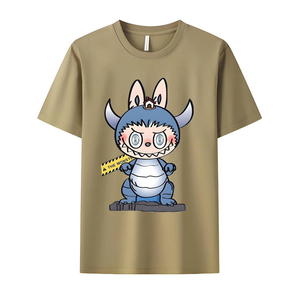 Labubu as Cupid The Monsters Crew Neck T-Shirt For Labubu Lover Gifts for Her
