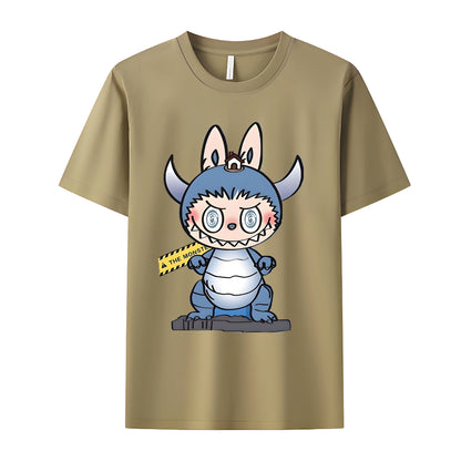 Labubu as Cupid The Monsters Crew Neck T-Shirt For Labubu Lover Gifts for Her