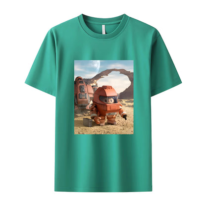 Labubu in Space The Monsters Crew Neck T-Shirt For Labubu Lover