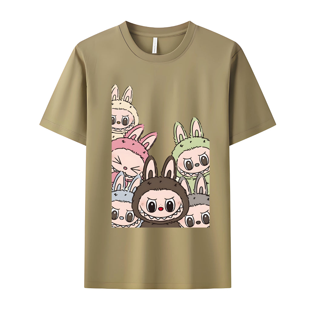 Labubu Squad The Monsters Crew Neck T-Shirt For Labubu Lover Gifts for Her