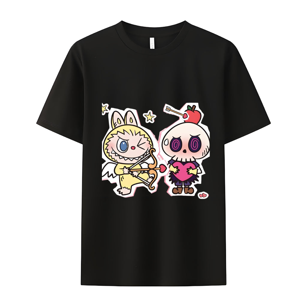 King Labubu The Monsters Crew Neck T-Shirt For Labubu Lover Gifts for Her