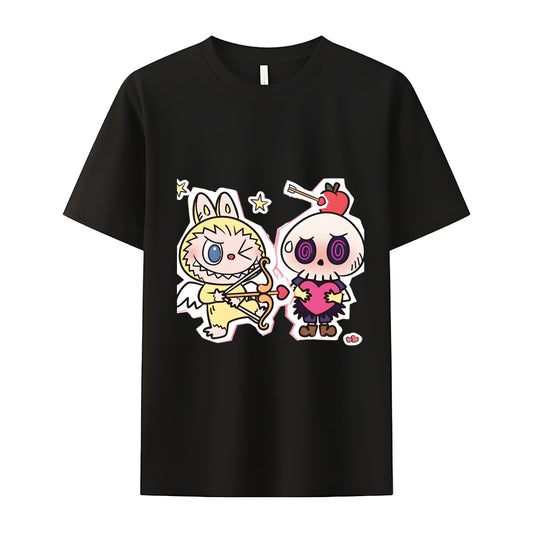 Love Labubu The Monsters Crew Neck T-Shirt For Labubu Lover Gifts for Her