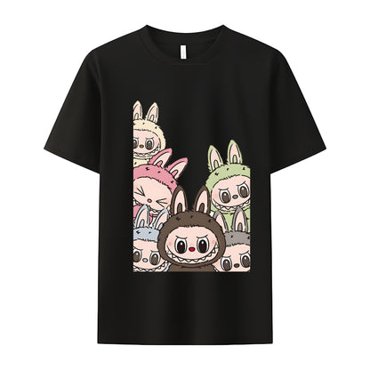 Labubu Squad The Monsters Crew Neck T-Shirt For Labubu Lover Gifts for Her