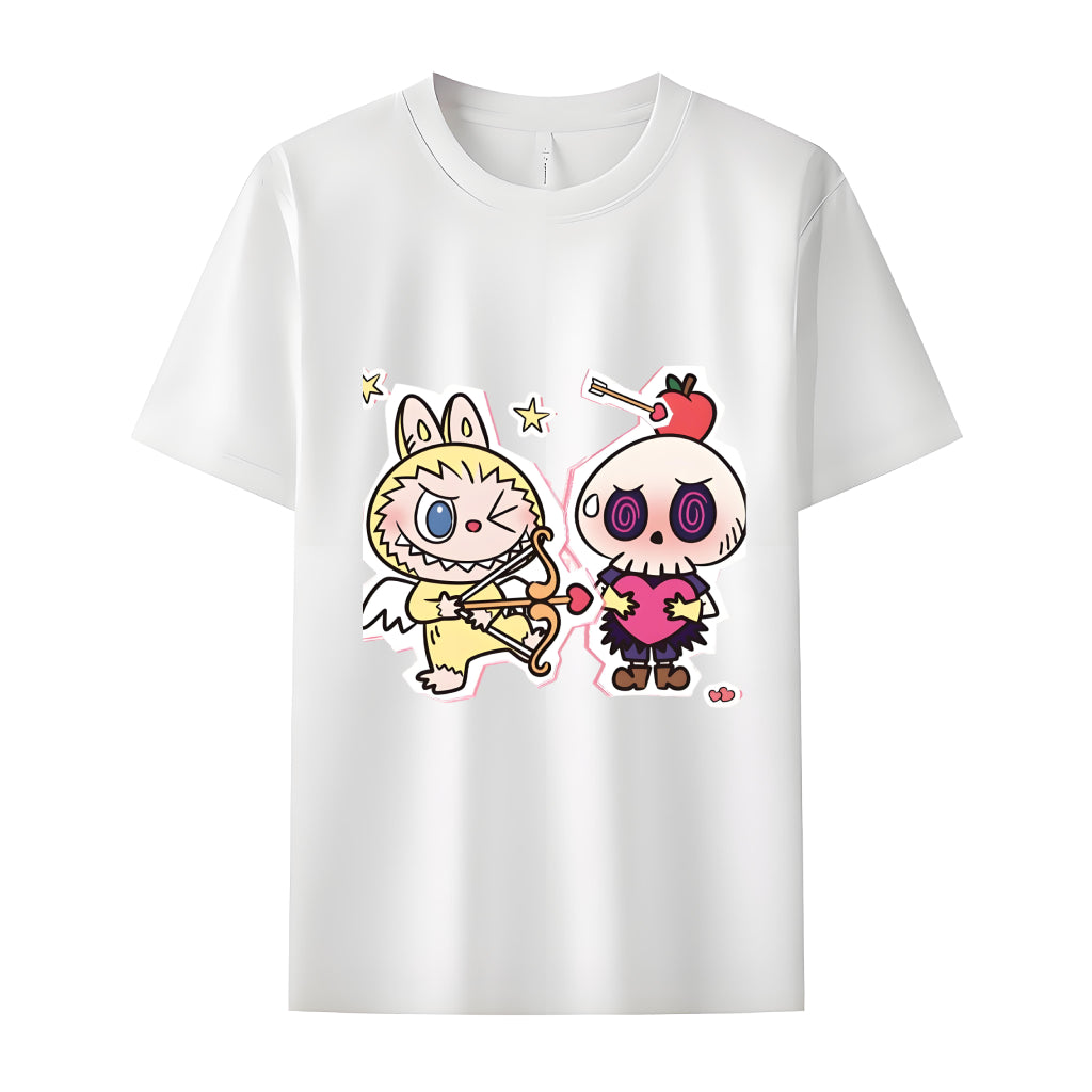 King Labubu The Monsters Crew Neck T-Shirt For Labubu Lover Gifts for Her