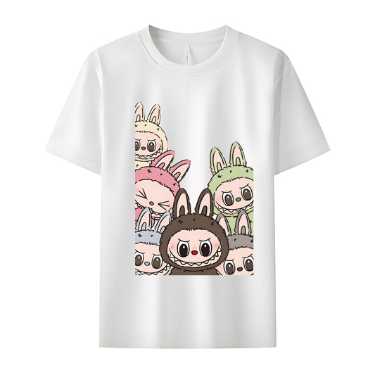 Labubu Squad The Monsters Crew Neck T-Shirt For Labubu Lover Gifts for Her