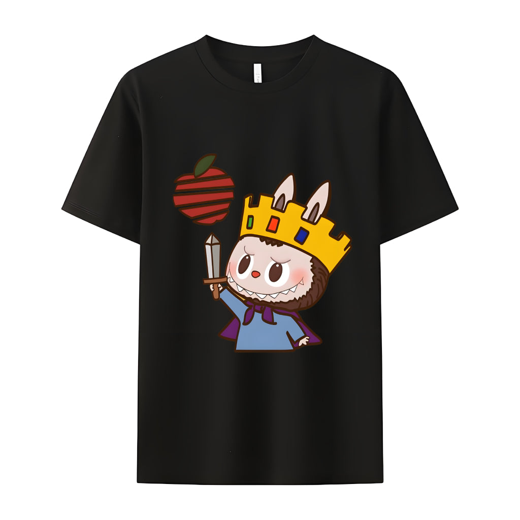 King Labubu The Monsters Crew Neck T-Shirt For Labubu Lover Gifts for Her