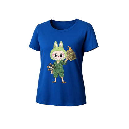 Samurai Labubu Labubu Graphic T-Shirt Loose Fit Summer Casual Tee