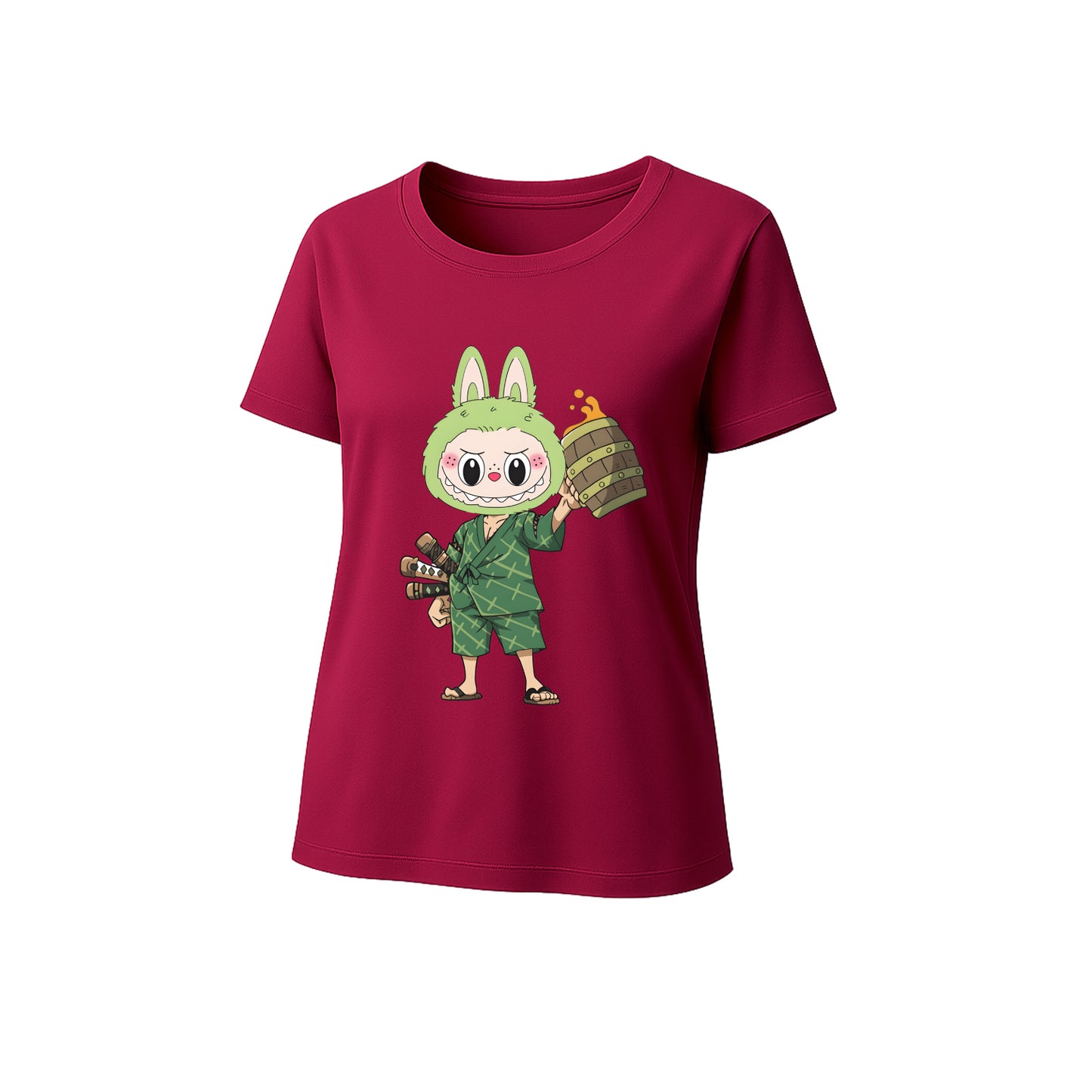 Samurai Labubu Labubu Graphic T-Shirt Loose Fit Summer Casual Tee