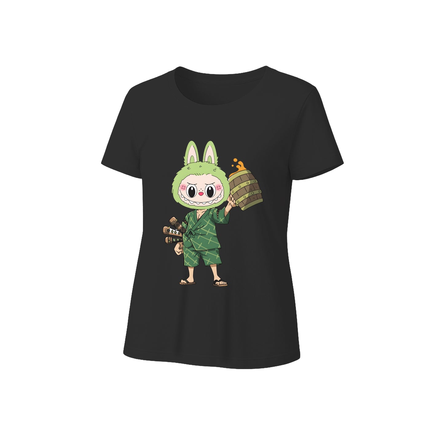 Samurai Labubu Labubu Graphic T-Shirt Loose Fit Summer Casual Tee