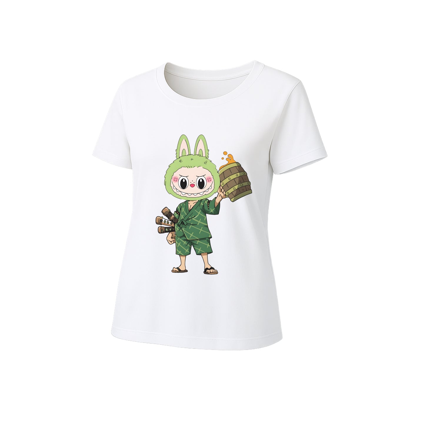 Samurai Labubu Labubu Graphic T-Shirt Loose Fit Summer Casual Tee