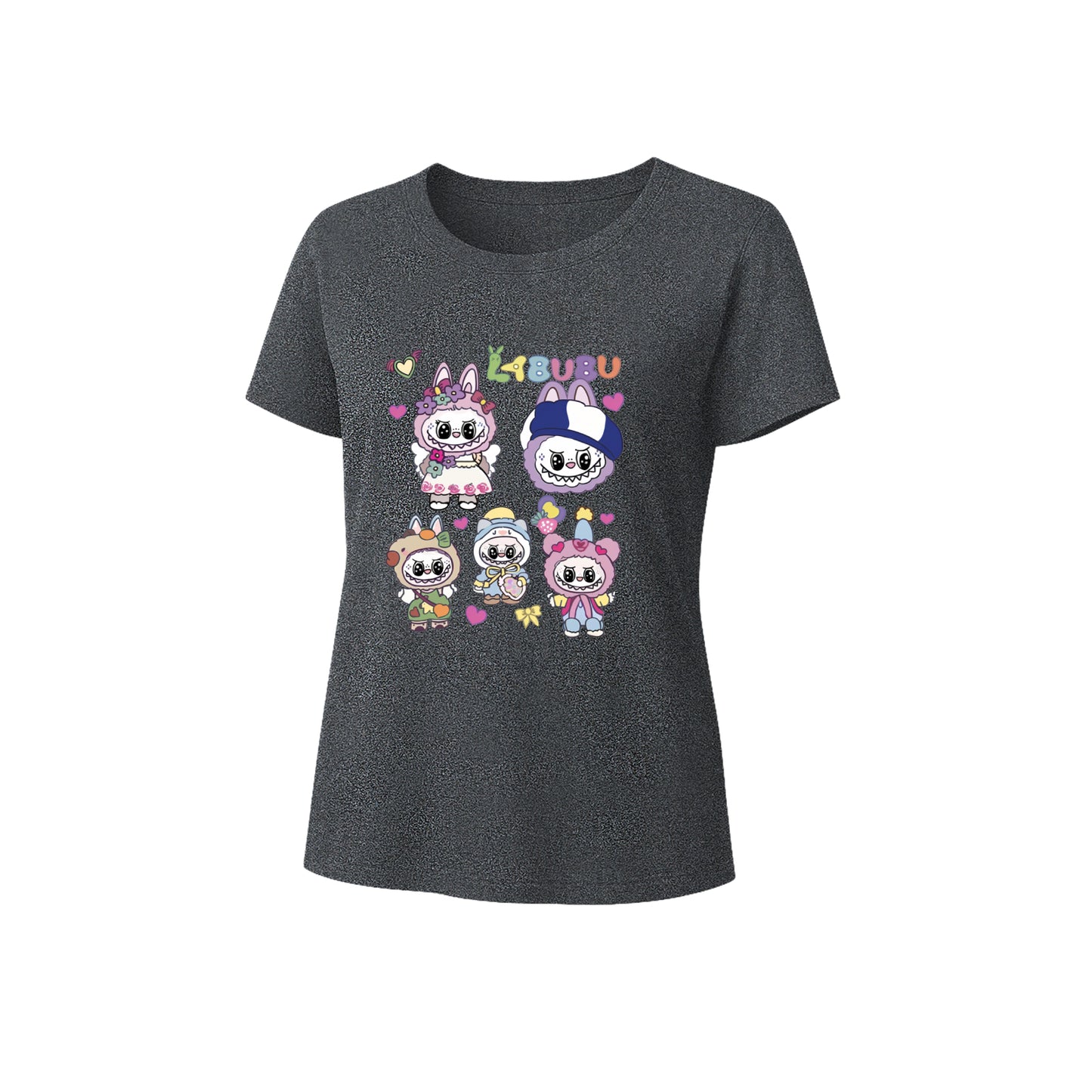 Labubu Graphic T-Shirt Loose Fit Summer Casual Tee