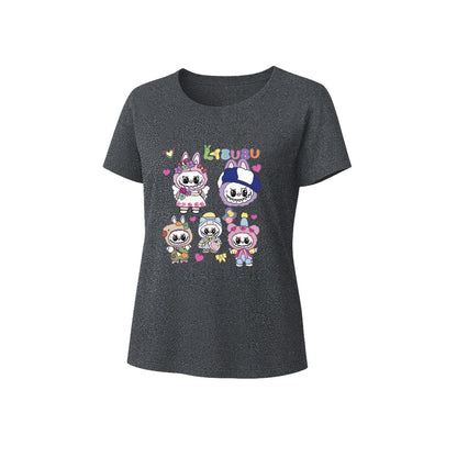 Labubu Graphic T-Shirt Loose Fit Summer Casual Tee