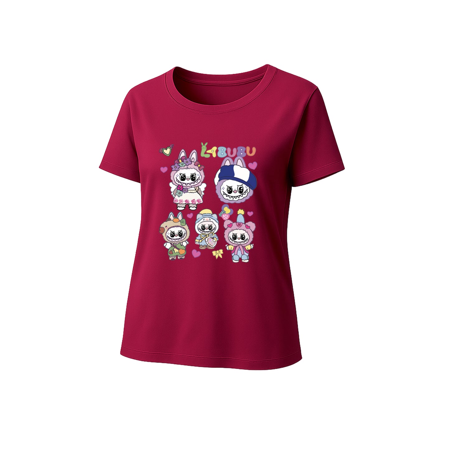 Labubu Graphic T-Shirt Loose Fit Summer Casual Tee