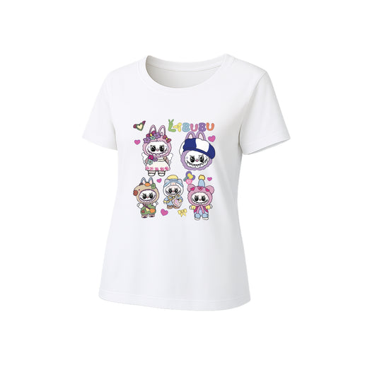 Labubu Graphic T-Shirt Loose Fit Summer Casual Tee