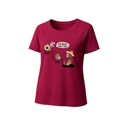 Rich and Thin Labubu Graphic T-Shirt Loose Fit Summer Casual Tee