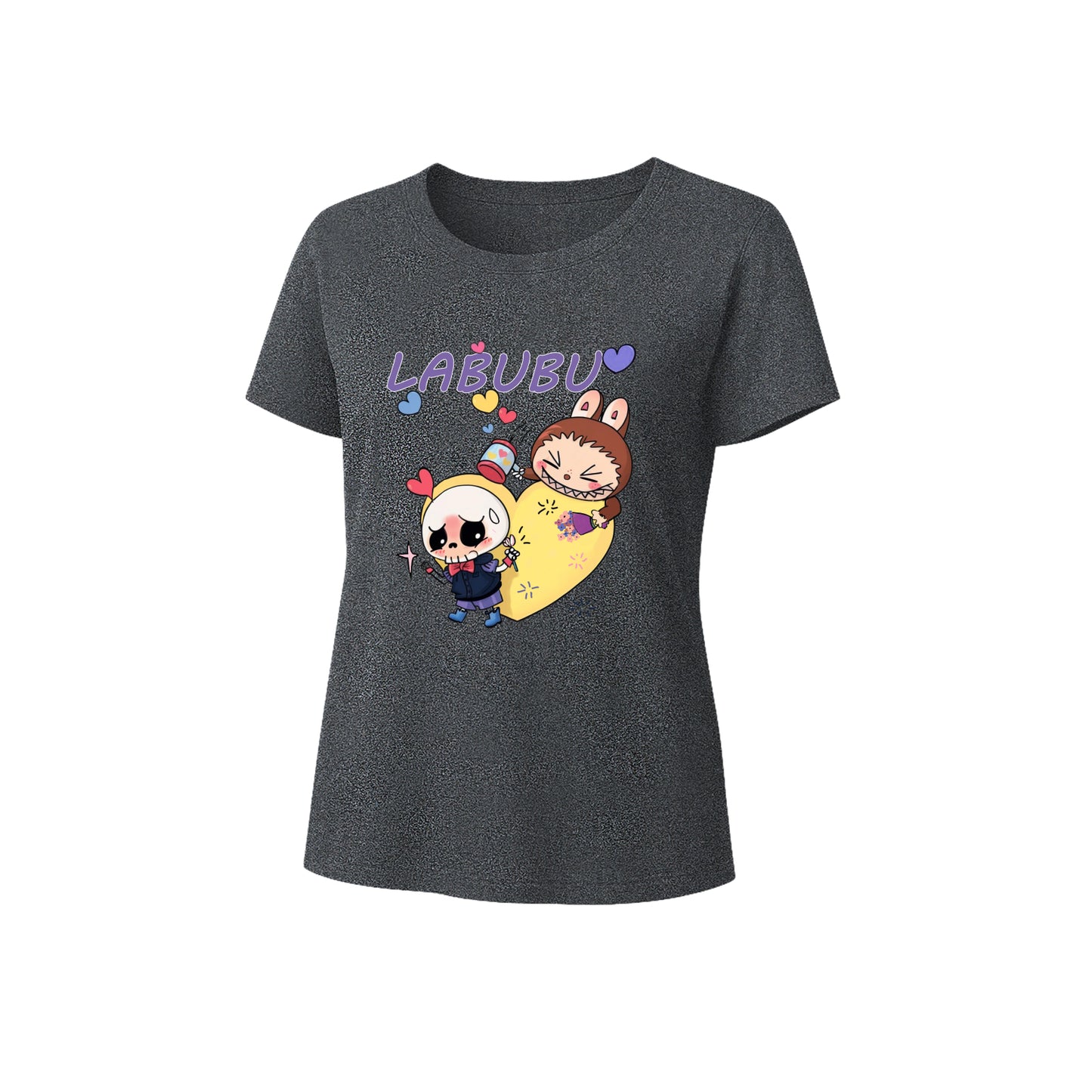 Love Labubu Graphic T-Shirt Loose Fit Summer Casual Tee