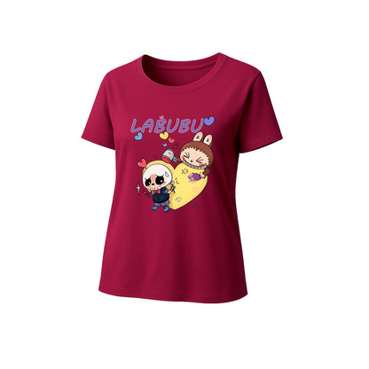 Love Labubu Graphic T-Shirt Loose Fit Summer Casual Tee