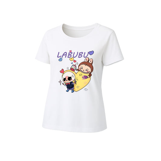 Love Labubu Graphic T-Shirt Loose Fit Summer Casual Tee