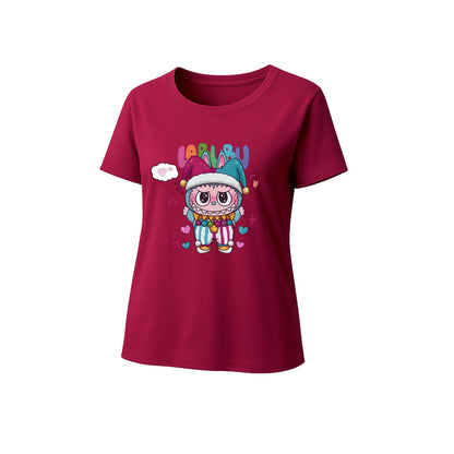 Clown Labubu Graphic T-Shirt Loose Fit Summer Casual Tee