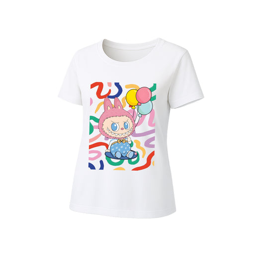 Cute Labubu Graphic T-Shirt Loose Fit Summer Casual Tee