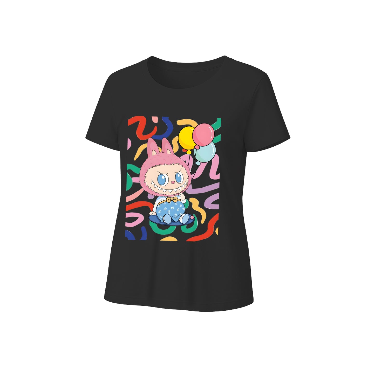 Cute Labubu Graphic T-Shirt Loose Fit Summer Casual Tee