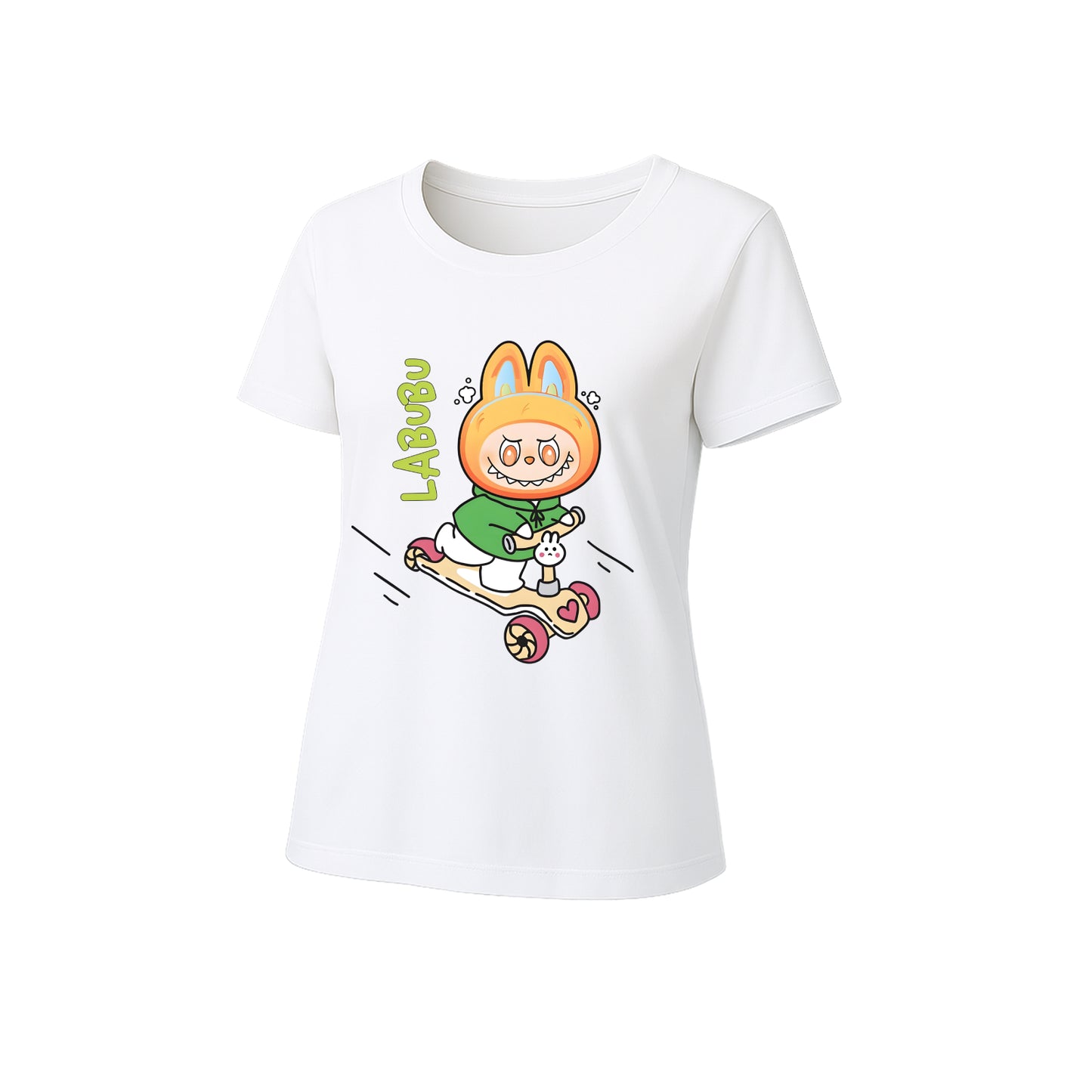 Happy Labubu Graphic T-Shirt Loose Fit Summer Casual Tee