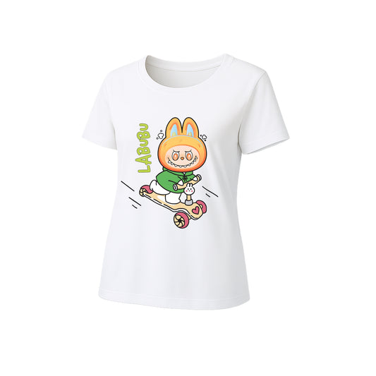 Happy Labubu Graphic T-Shirt Loose Fit Summer Casual Tee