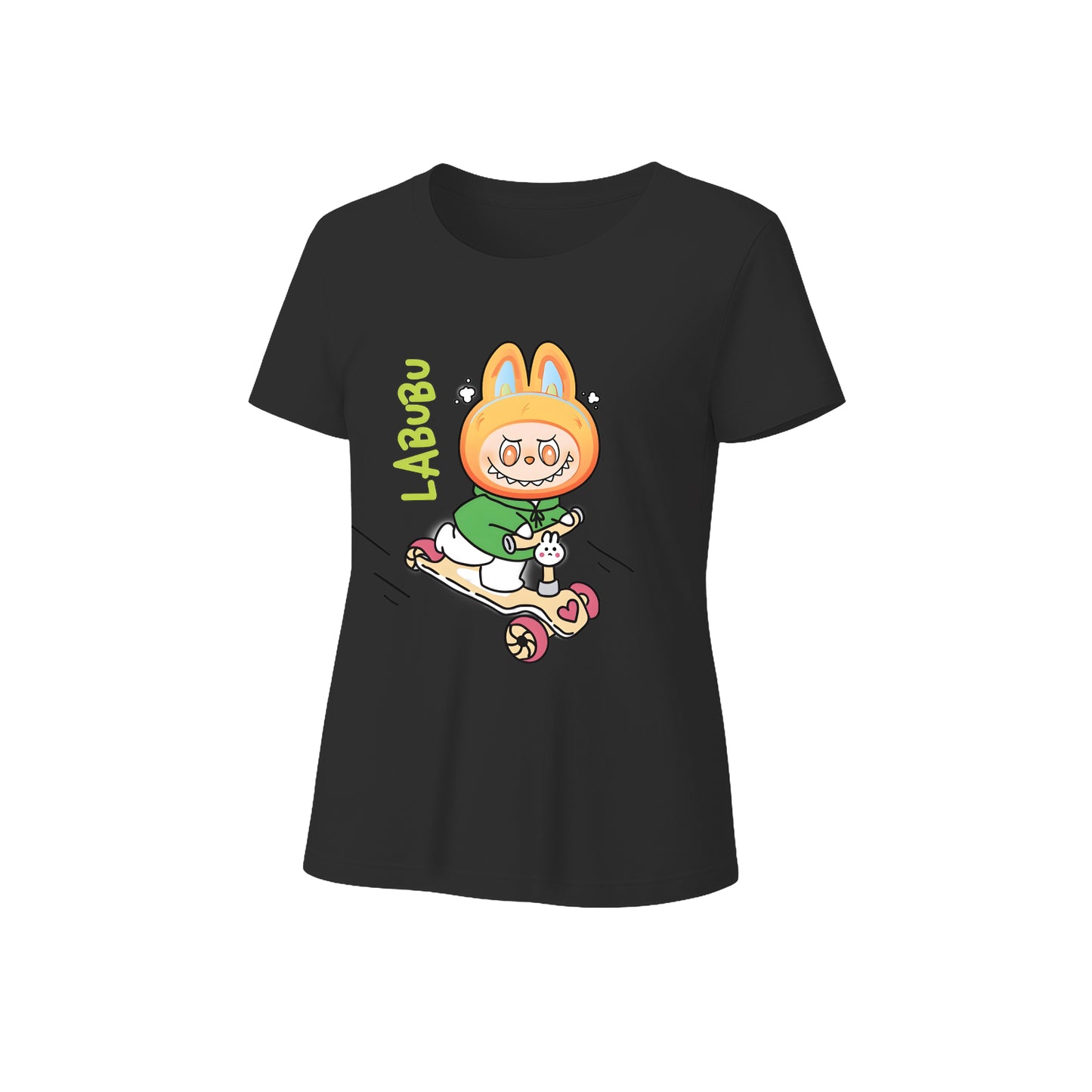 Happy Labubu Graphic T-Shirt Loose Fit Summer Casual Tee
