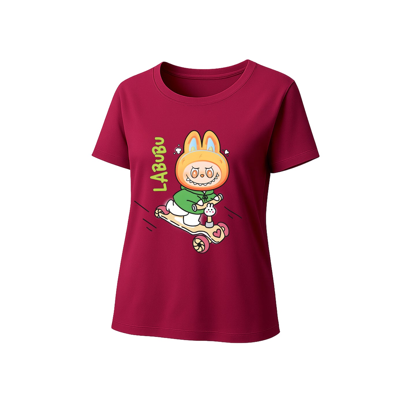 Happy Labubu Graphic T-Shirt Loose Fit Summer Casual Tee