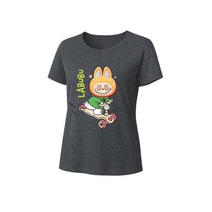 Happy Labubu Graphic T-Shirt Loose Fit Summer Casual Tee