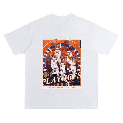 NYK Retro Grit Tee - Street Poster Style Heat Crew Neck Short-Sleeve T-Shirt Unisex
