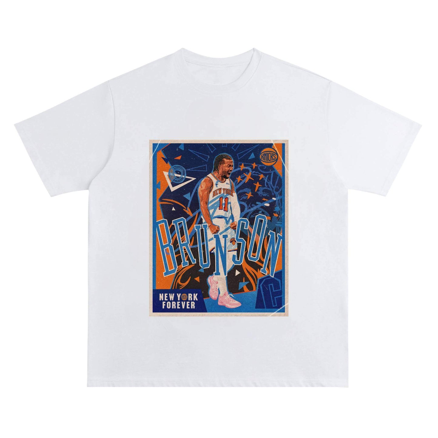 NYK Retro Grit Tee - Street Poster Style Heat Crew Neck Short-Sleeve T-Shirt Unisex